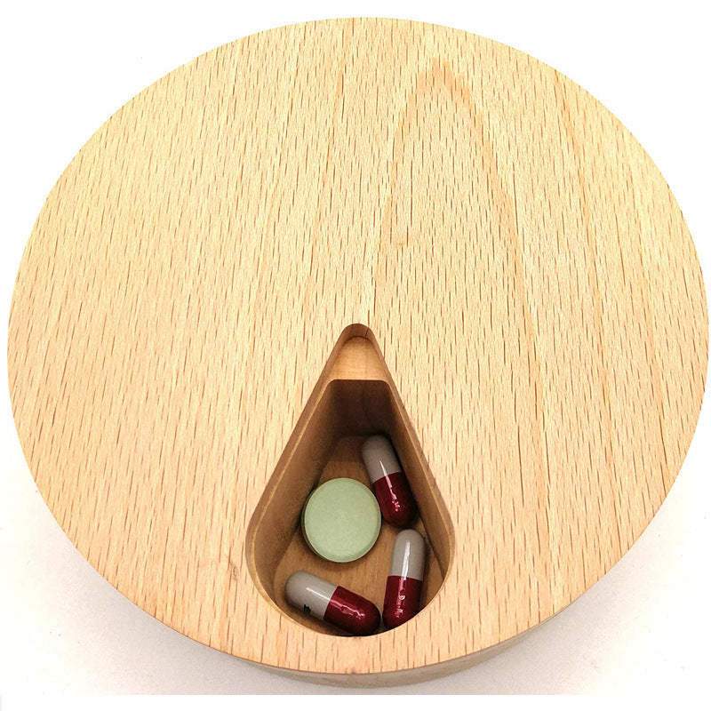Kitchen Solid Wood Finishing Storage Crafts Wooden Medicine Box