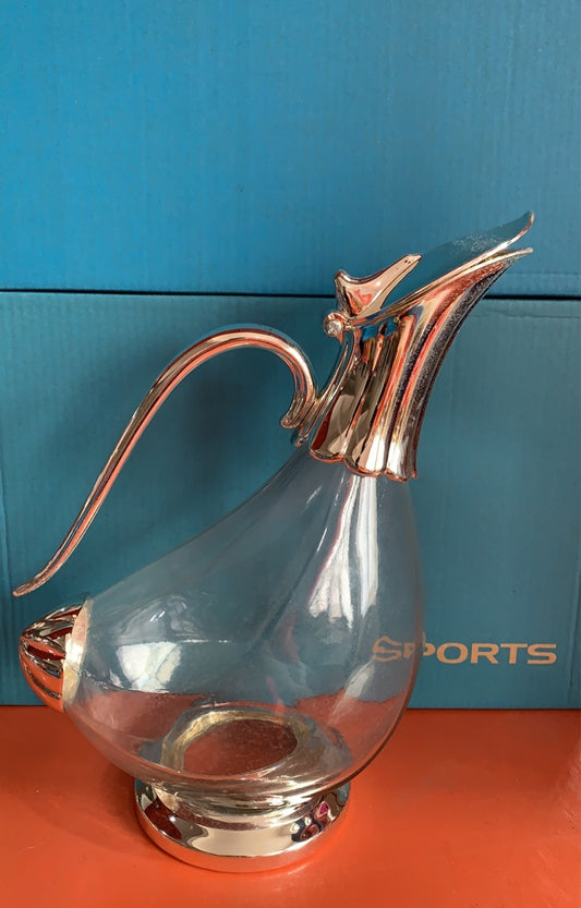 Hotel Home Club Cafe Bar Silver Glass Red Wine Duckbill Glass Household Sober Up Cold Water Kettle