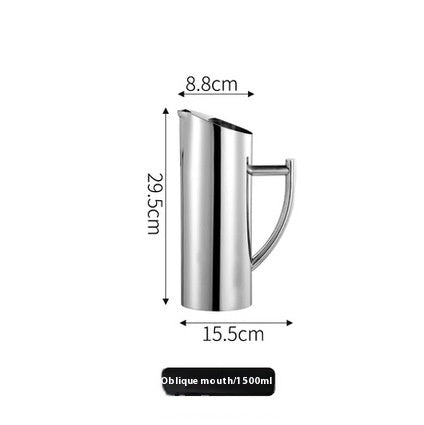 Bar Wine Mixer Stainless Steel Fruit Water Jug Straight Bar Ice Insulation