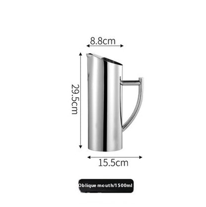 Bar Wine Mixer Stainless Steel Fruit Water Jug Straight Bar Ice Insulation