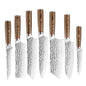 Hand Forged Color Wood Handle Kitchen Knife