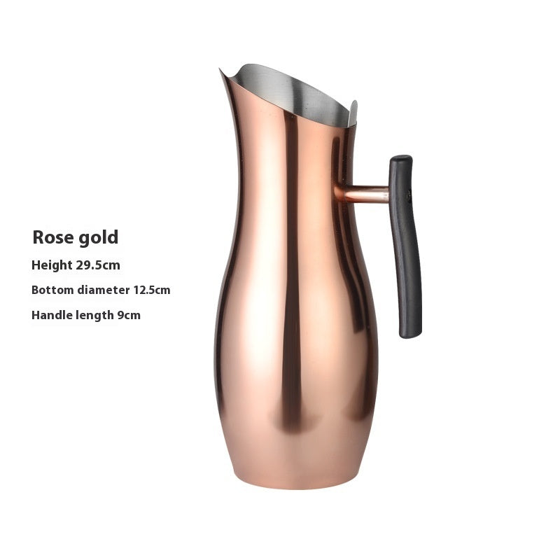 Bar Wine Mixer Stainless Steel Fruit Water Jug Straight Bar Ice Insulation