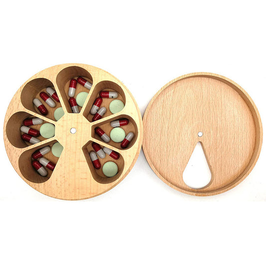 Kitchen Solid Wood Finishing Storage Crafts Wooden Medicine Box