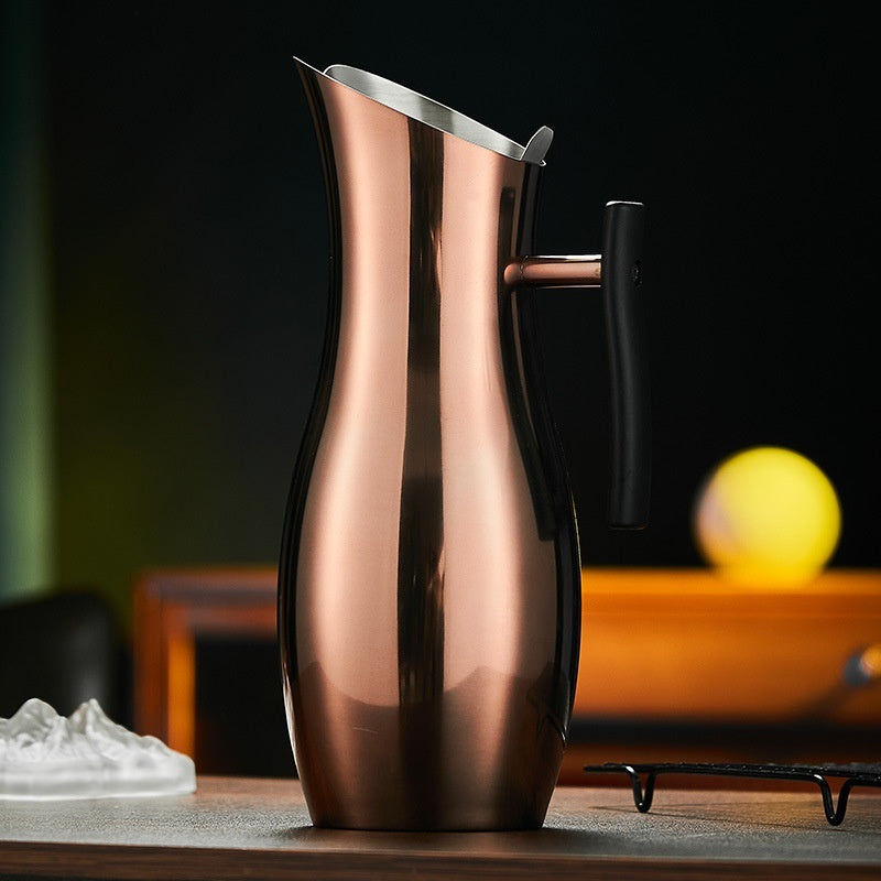 Bar Wine Mixer Stainless Steel Fruit Water Jug Straight Bar Ice Insulation