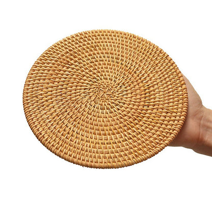 Hand Woven Potholder Kitchen Placemat Kung Fu Tea Set Accessories