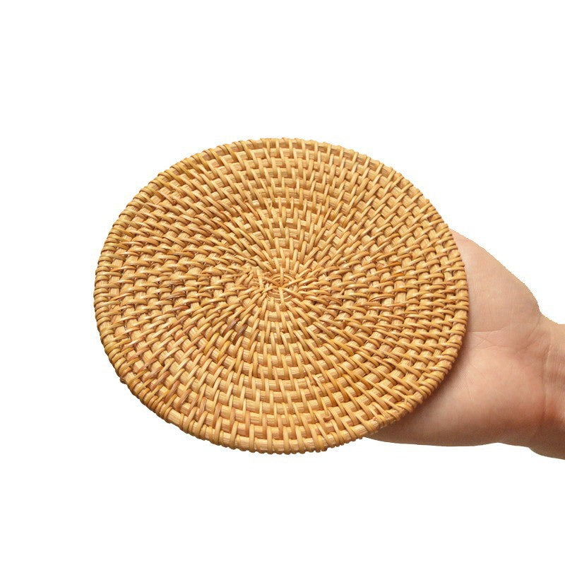 Hand Woven Potholder Kitchen Placemat Kung Fu Tea Set Accessories